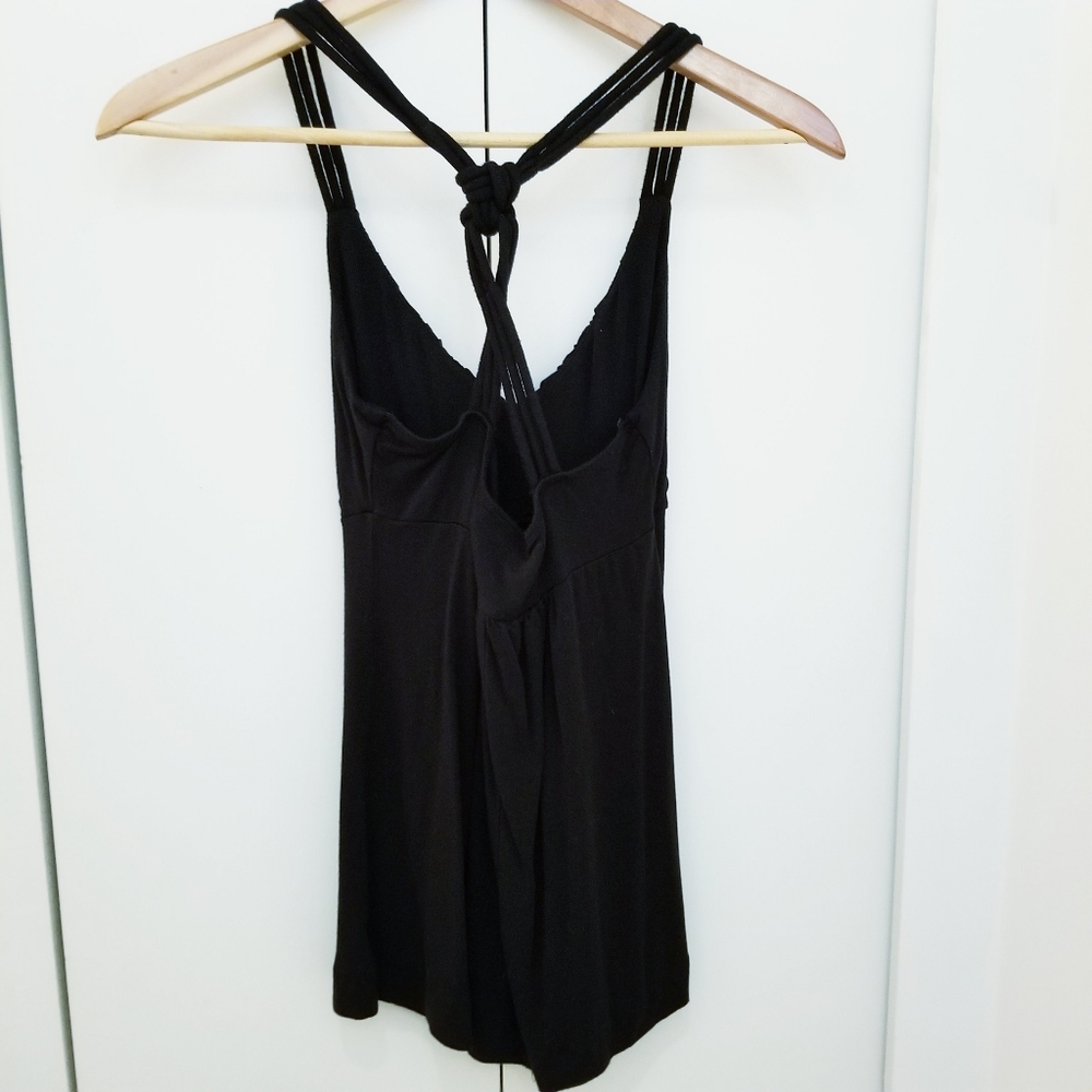 3/$45 Suzy Shier Black Racer Back Tank Top Shirt